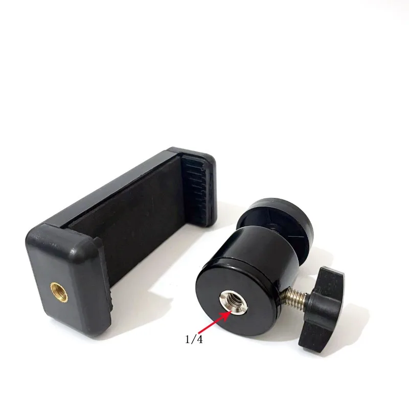 Mobile Phone Live Broadcast Tripod Rotating Clip Gimbal Multi-functional Accessories Floor Rack 360-degree Overhead Shot