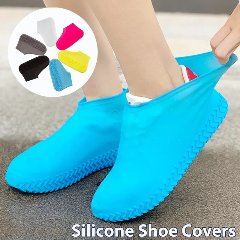 Silicone Waterproof Shoe Covers S/M/L Reusable Non-Slip Rain Shoe Covers Protector Anti-Slip Boot for Outdoor RainyDay Overshoes