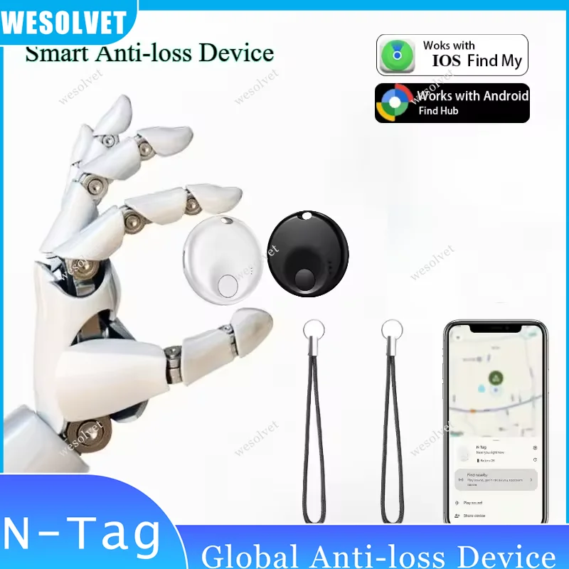 

Умные метки трекера для Google или Apple работает с Find Hub/Мои Bluetooth-метки с защитой от потери ключей, детские кошельки для пожилых людей, велосипед