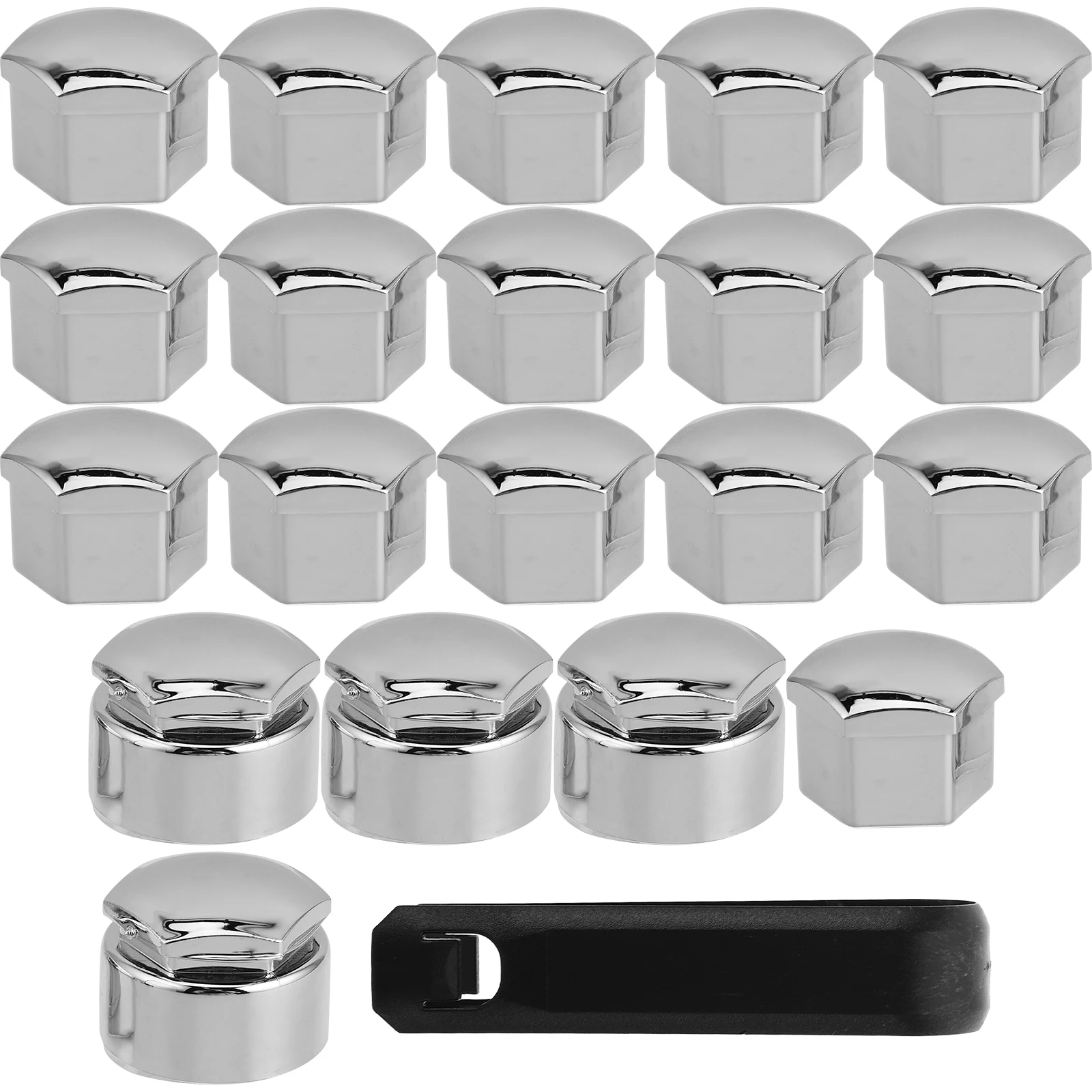 

1Set Anti Theft Wheel Hub Nut Covers Stylish Decoration Easy Installation Compatible A3 A5 Q3 A6 Black Lug Bolt Protector