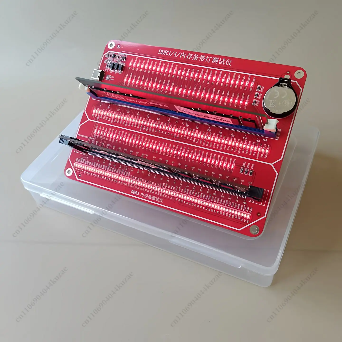 LED DDR3/DDR4/DDR5 RAM Tester Desktop Computer Memory Diagnostic Tool