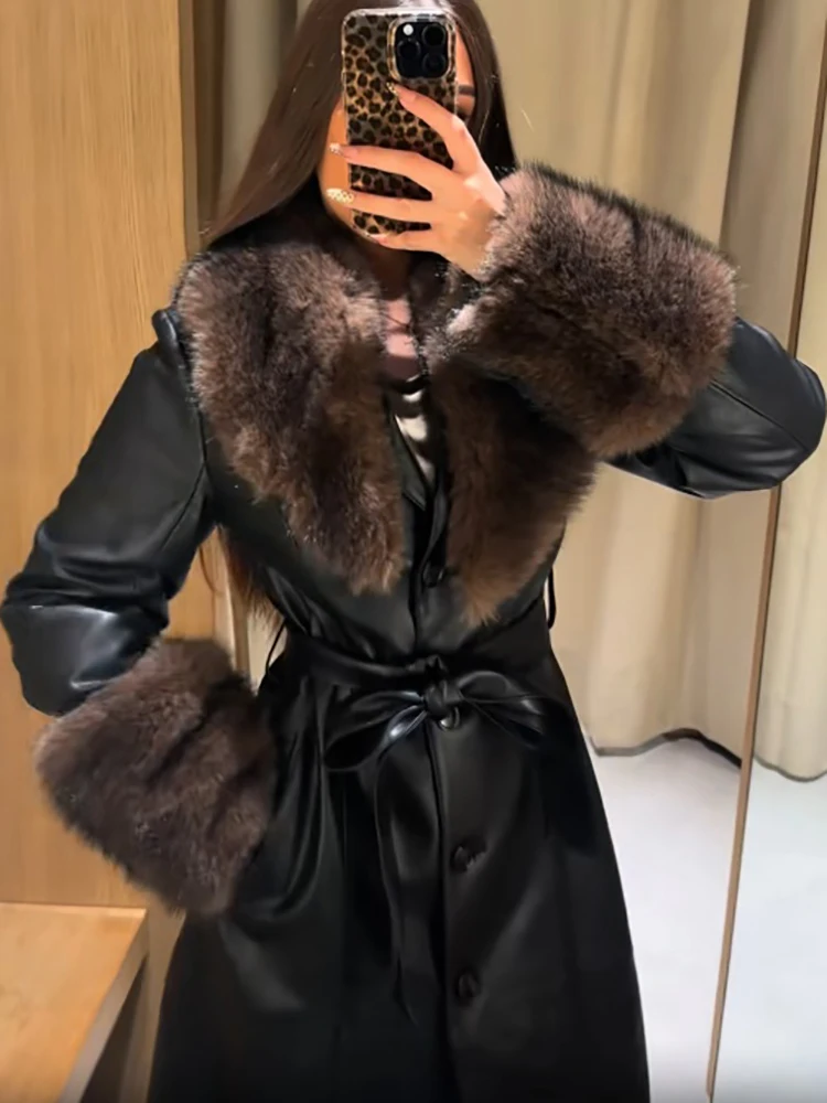 The Verona Luxe Fur-Trim Trench Coat S3c4fb7202cc34a11862b2d131478aa22c