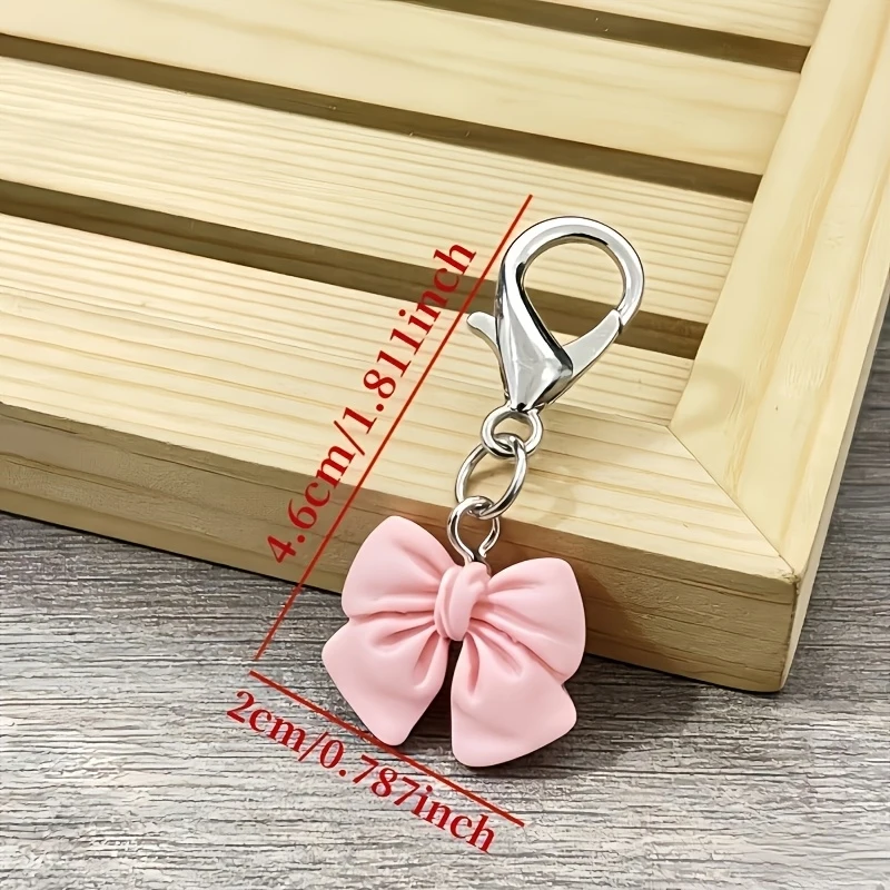 20Pink bow keychain bulk set-Providing elegant wedding gifts for guests at the bridal shower-Women's Anniversary Gift Zinc Alloy