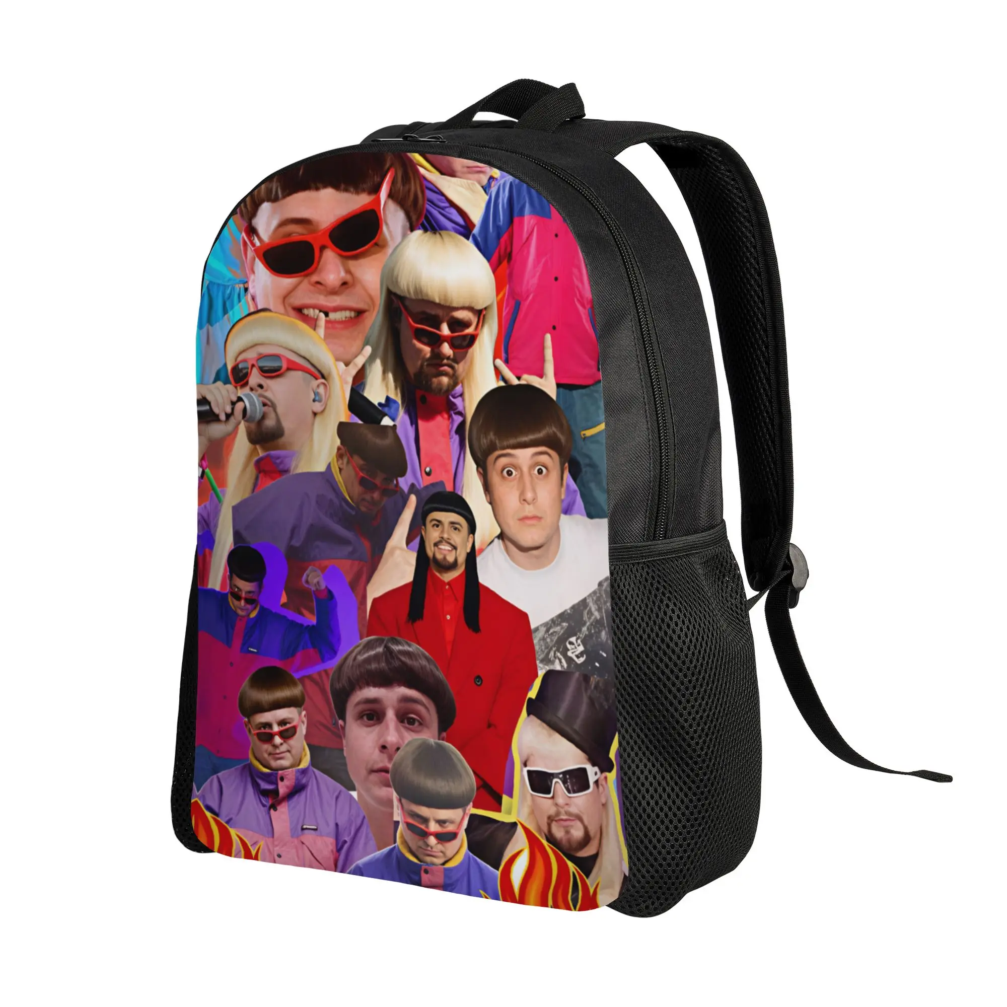 Oliver Tree Collage Poster Backpack  Travel Backpacks Boy Girl Funny High School Bags Custom Pattern Rucksack