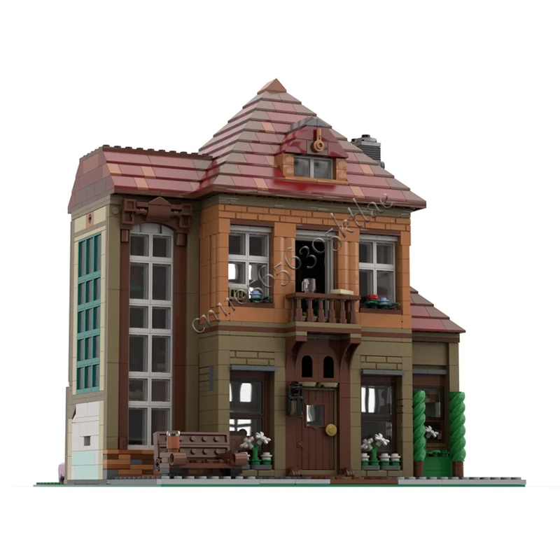 2072 PCS MOC Creative City Street View Modular Holiday House Model Architecture Building Block Kids Assembly Bricks Toys Gifts