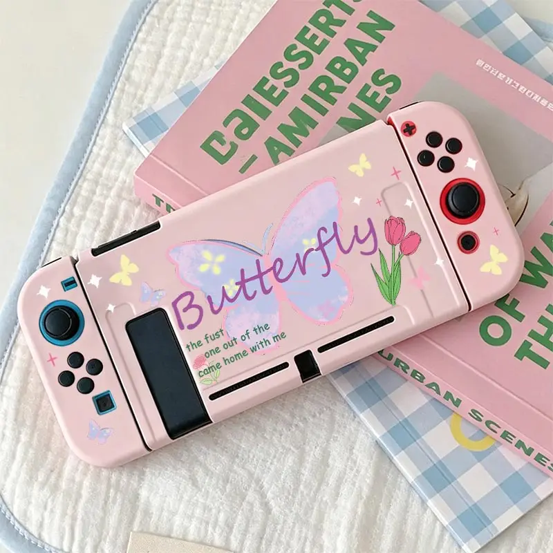 Ultra-slim Shock-absorbing Case for Nintendo Switch NS Game Console TPU Split Protective Case Anti-Scratch Shell Protector