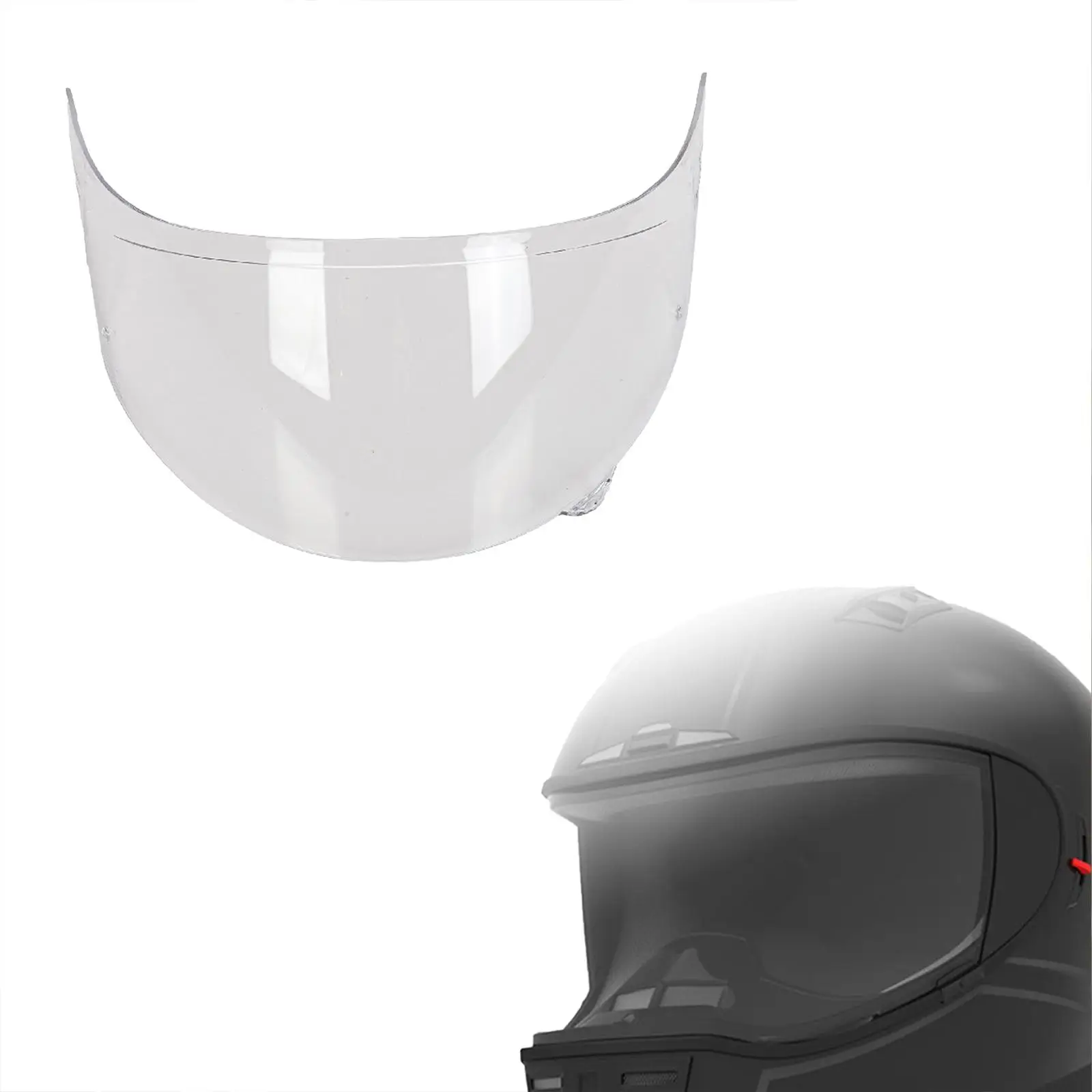 

Helmet Shield Transparent Easy Installation Wind Shield for Gecko Sv