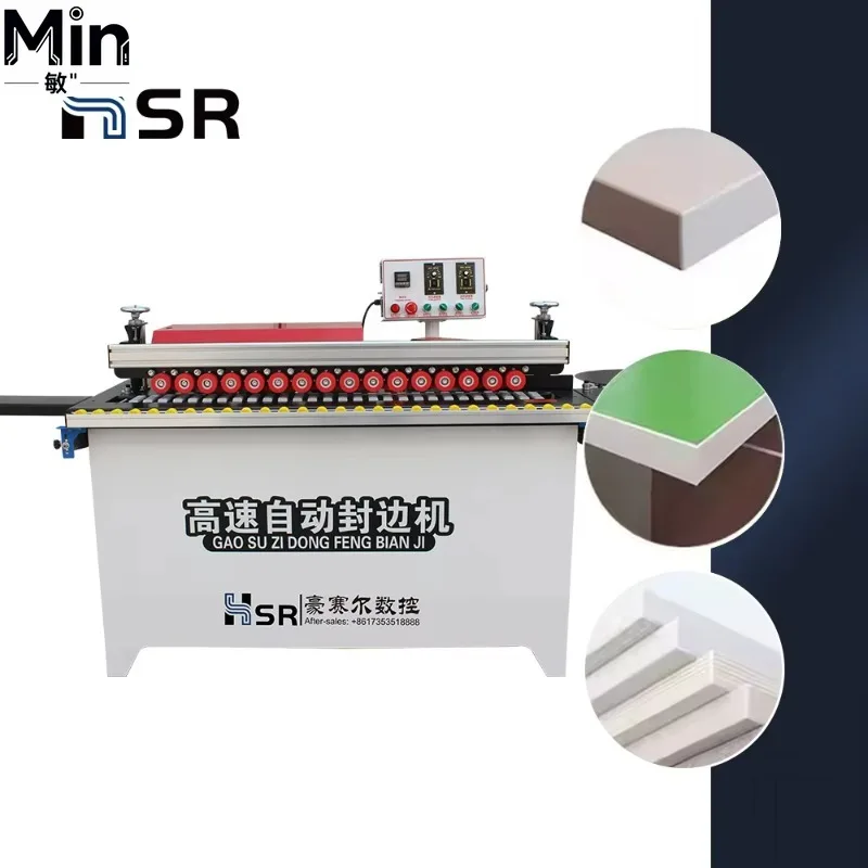 Automatic Wood Edge Banding Machine Woodworking Gluing Equipment for Kitchen Cabinet Plywood Wood Based Panels