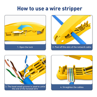 4-in-1 RJ45 Network Cable Tool With Cutting, Stripping, Untangling, And Straightening Functions Applies To STP/UTP Cable.