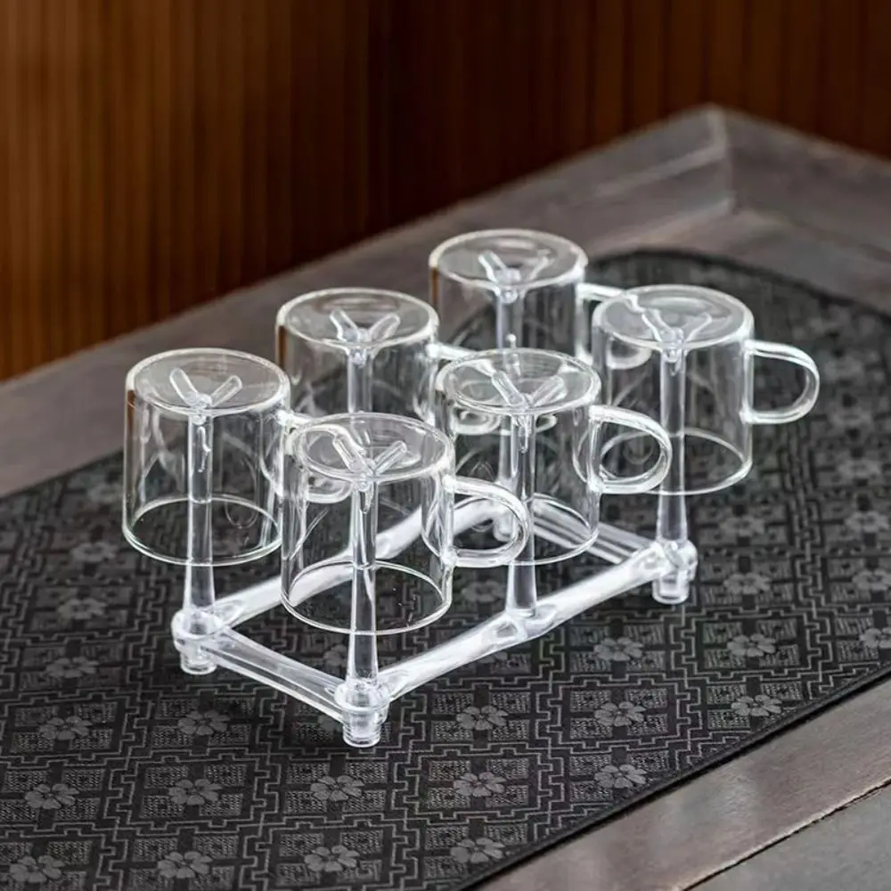 Creative Acrylic Cup Holder Adjustable Retractable Cup Drying Rack Hanging Water Bottle Drain Rack