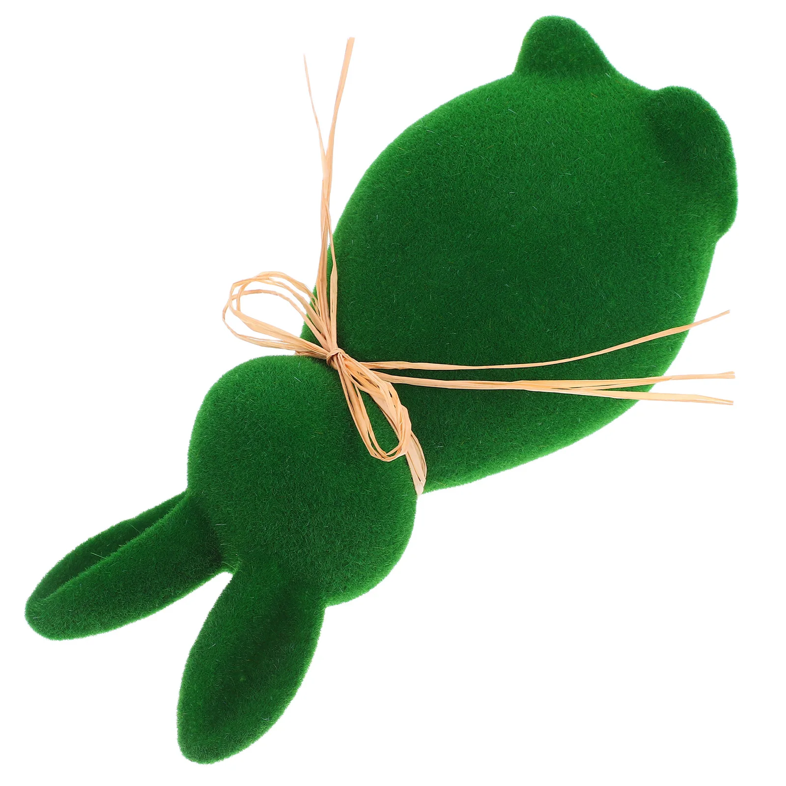 

Easter Flocked Bunny Craft Plastic Piece Figurine Foam Flocking Courtyard Decoration Adornment