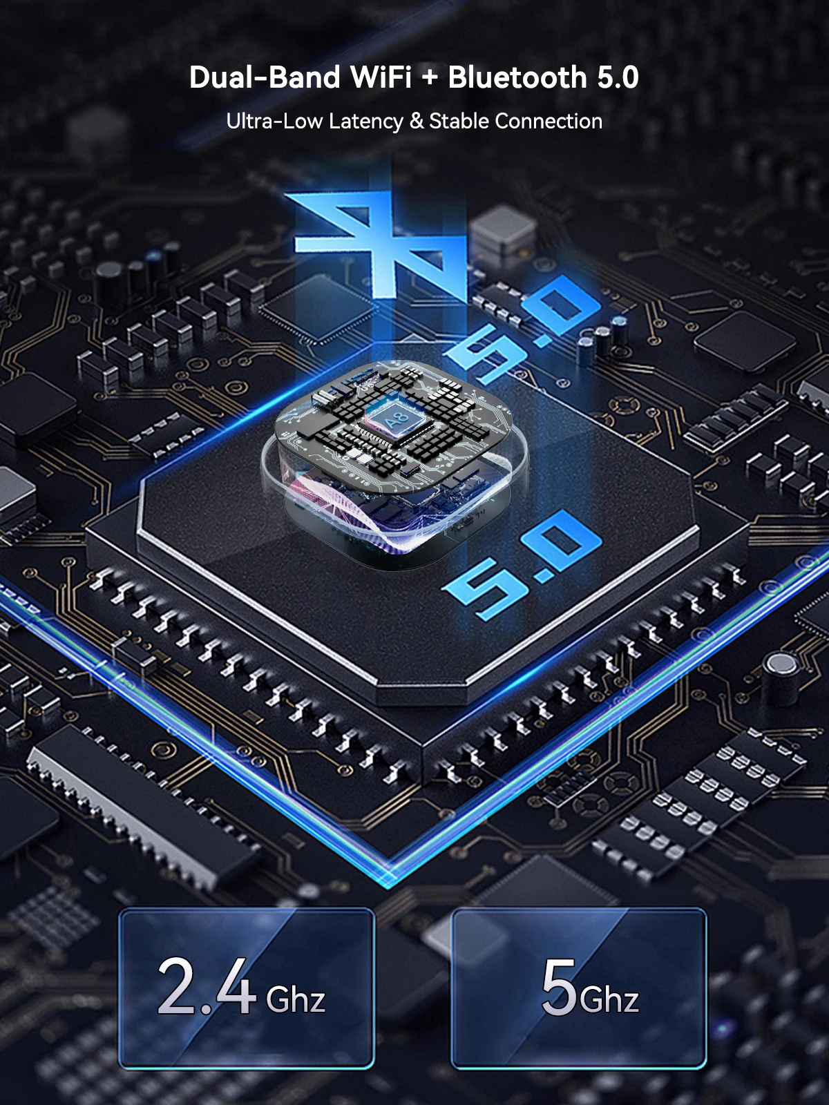 محول CarPlay اللاسلكي 2 في 1 ودونجل Android Auto، توصيل تلقائي سريع، توصيل وتشغيل مدمج - محول لهاتف iPhone & A #5