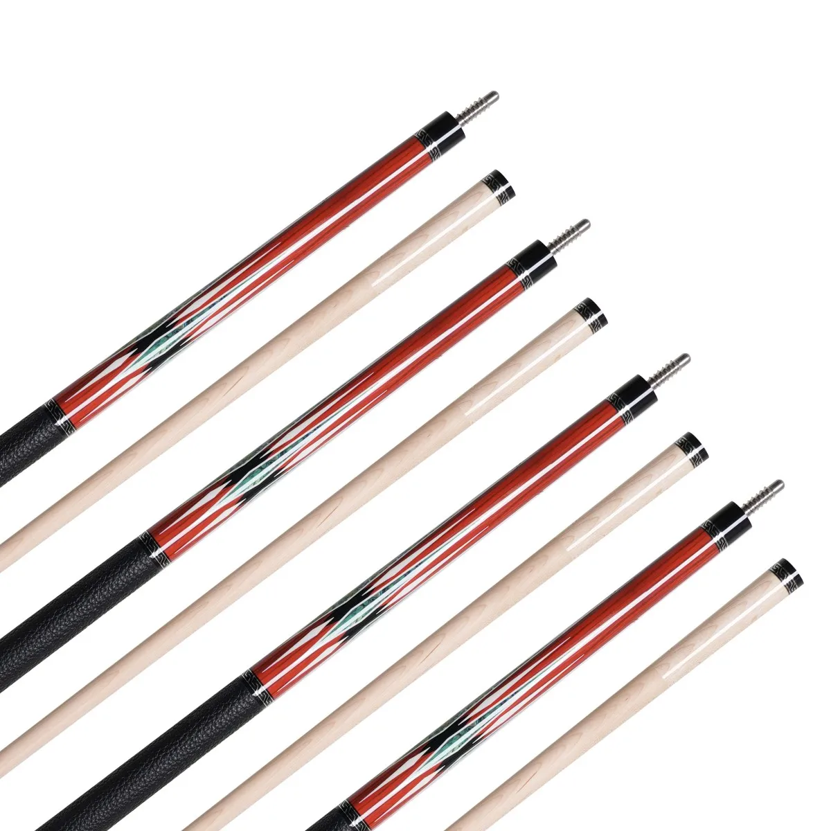 Billiard Pool Cue High Technology Linen Warp Professional 12.5mmTip Size Hard Maple Shaft High Grade Sticker