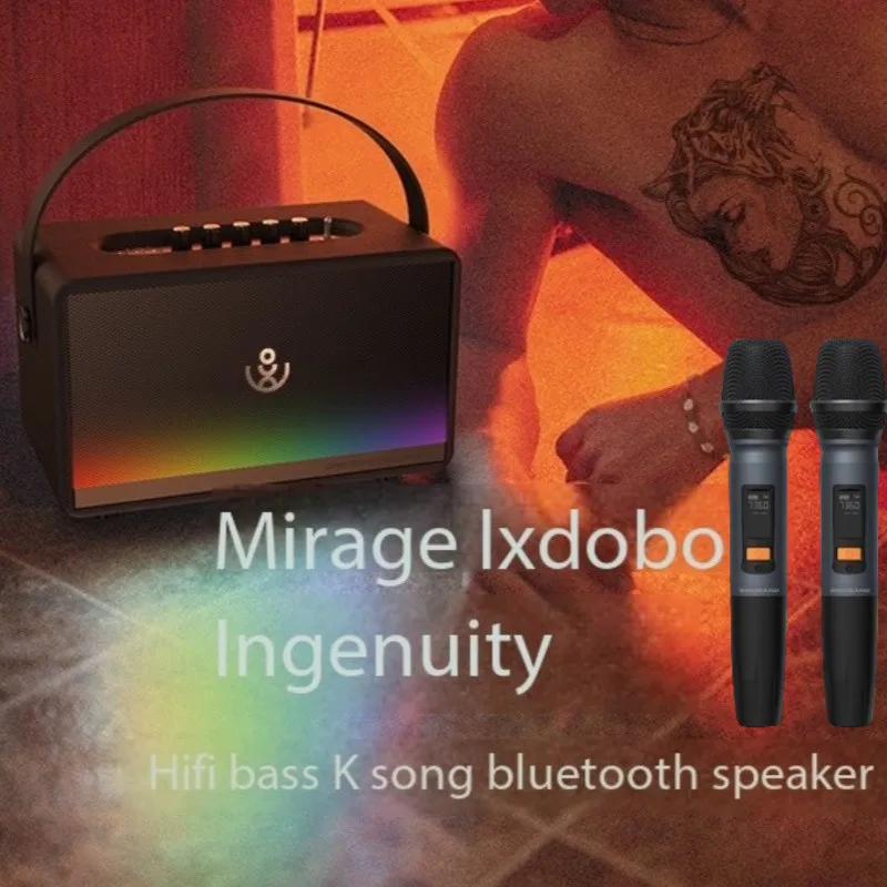 XDOBO Mirage Ultra 130W High Power Portable Wireless Bluetooth Speaker Home Theater Karaoke Sound Box 6.5mm Instrument Interface