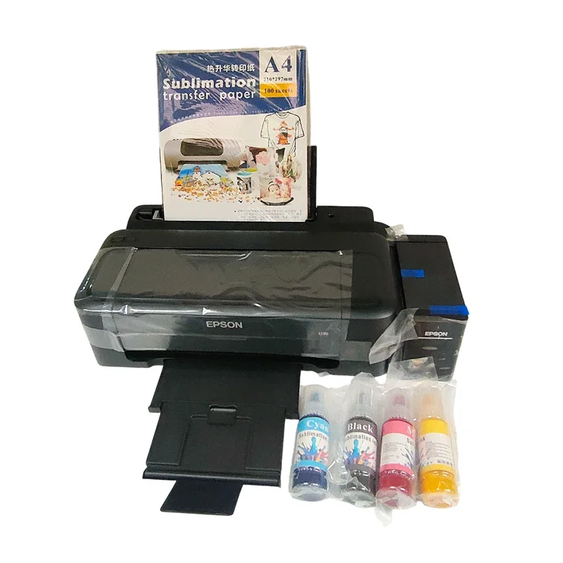 sublimation printer sublimation ink  sublimation paper l130 printer heat press set