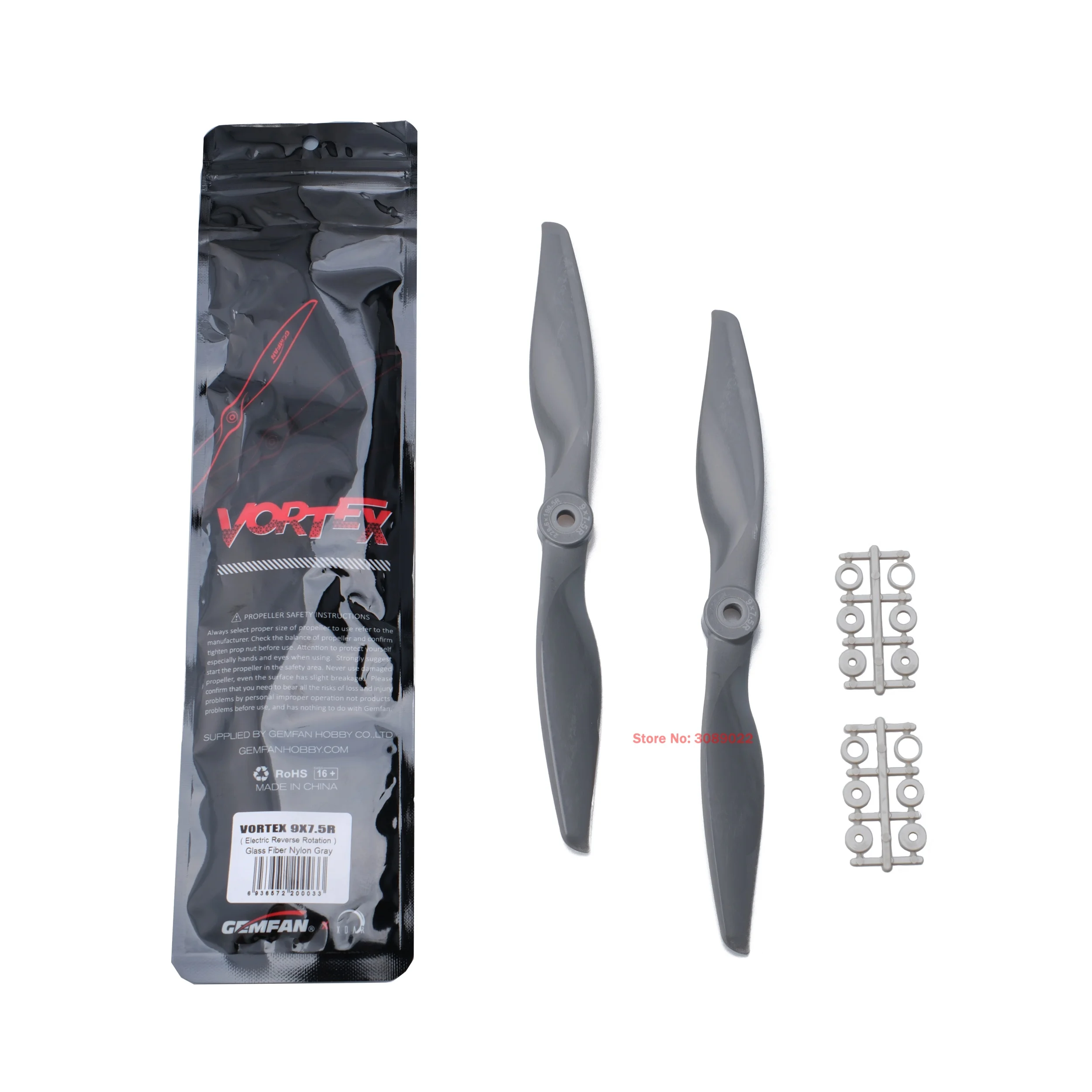 10Pairs/20PCS GEMFAN 9Inch VORTEX Electric Propeller 9×4.5E 9X4.5R 9×6E 9×6R 9X7.5E 9X7.5R 9X9E 9X9R For RC FPV Fixed-Wing 3115