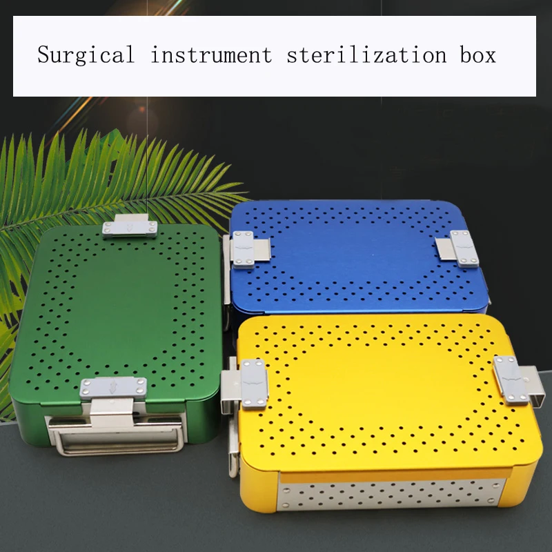 Medical surgical instrument disinfection box aluminum alloy high temperature and high pressure microscopic ophthalmic tools