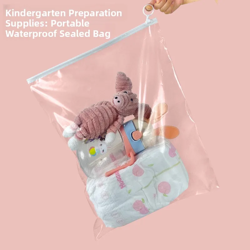 幼稚園の服やおむつの収納に最適な防水密封収納バッグ、子供の保育必需品、pe素材