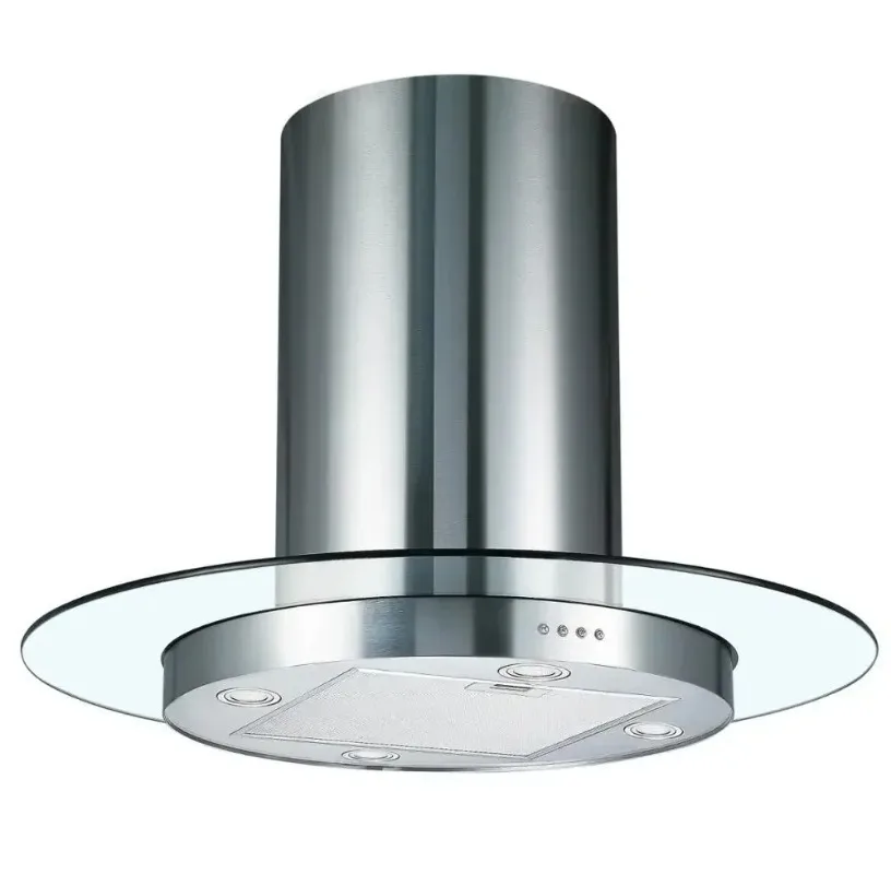 Glass Island Kitchen Chimney Range Hood