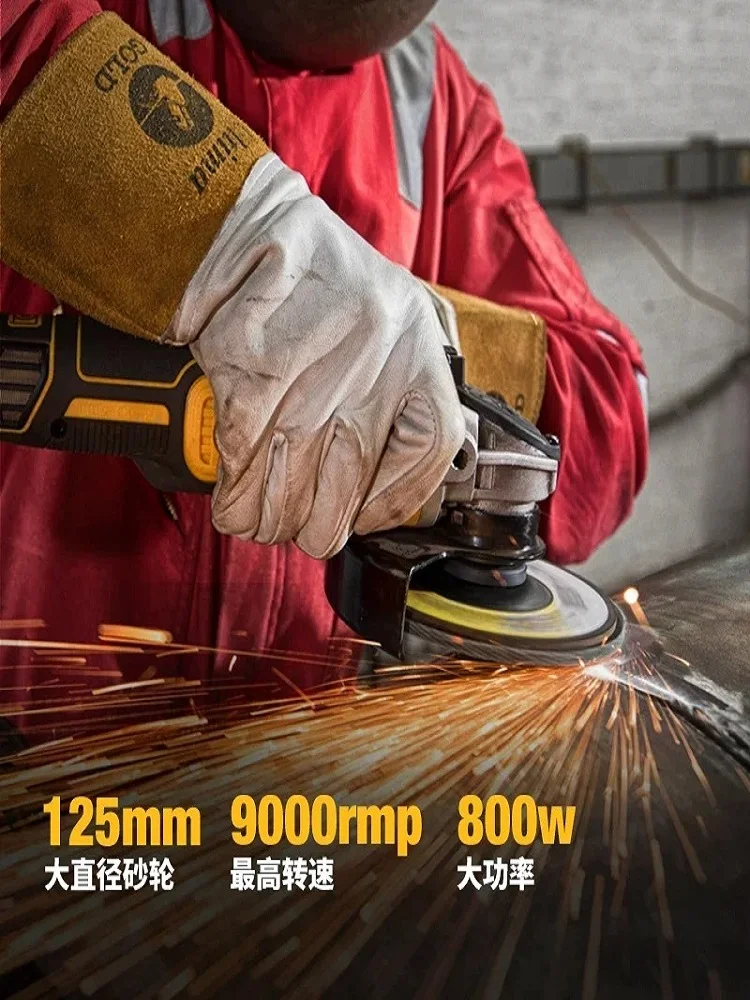 Imagem -03 - Dewalt-flat Head Angle Grinder Bare Machine Tool Máquina de Corte sem Escova 18v Lithium Battery Tools 125 mm Dcg405