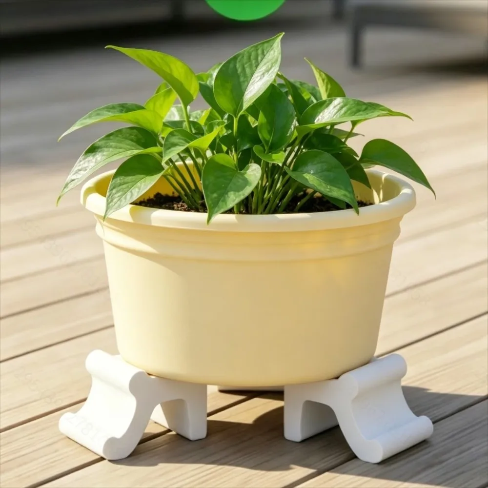 3Pcs New Elevated 3D Flower Pot Feet Drainage Portable Flower Elevators Creative Plant Pot Risers Plant Pot Use