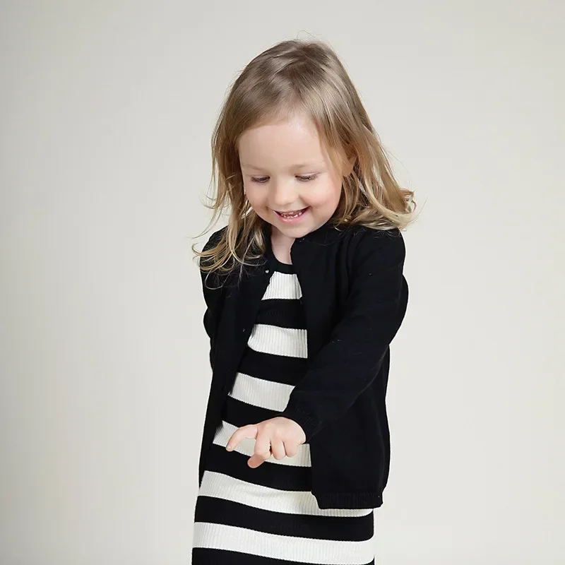 

Baby Girls Sweater Toddler Boy Candy Colors Cardigans Knit Long-Sleeve Warm Wool Sweater Spring/Autumn School Basic Kids Sweater