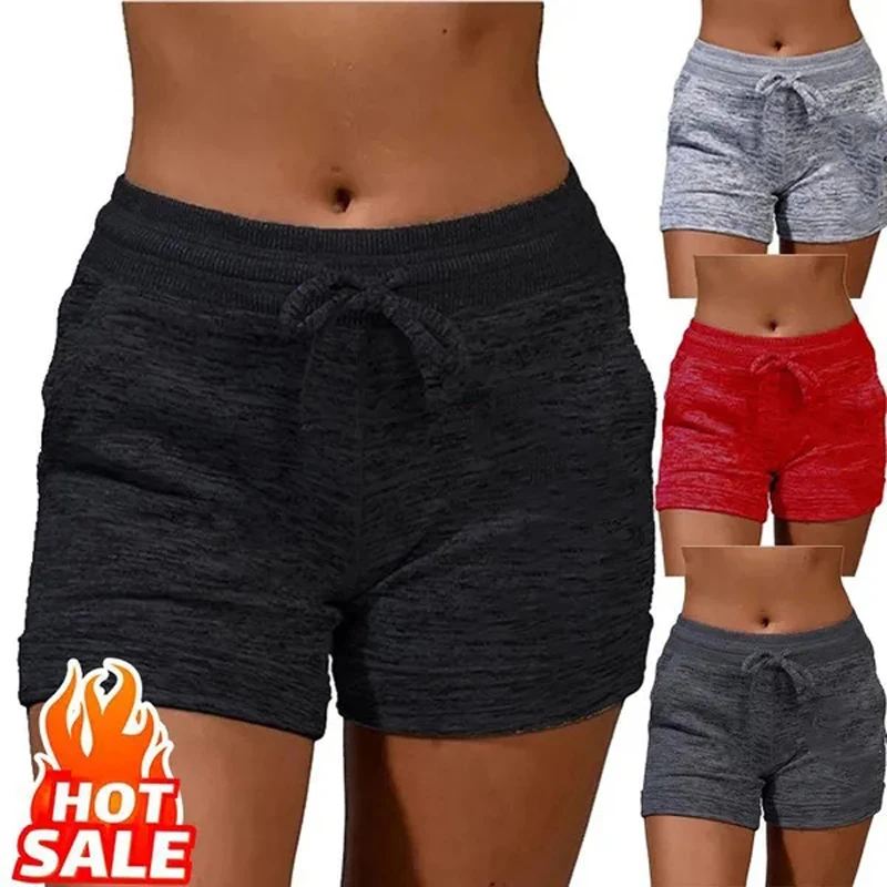 

Women Shorts Summer Quick Drying High Waist Drawstring Pockets Sports Short Oversize Female Sweatpants