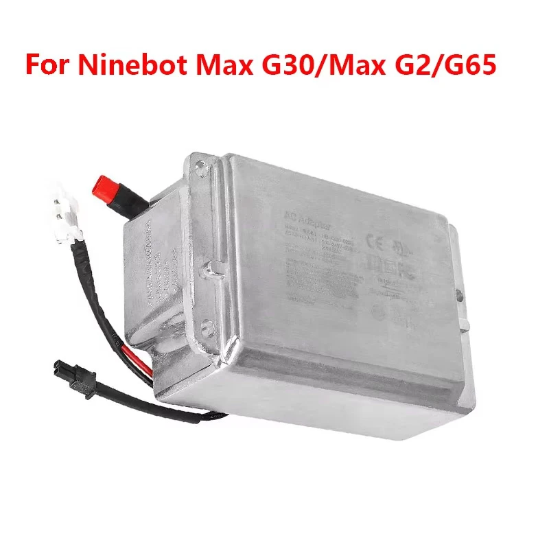 Built-in Charger Spare Part For Ninebot Max G30 G2 G65 Electric Scooter KickScooter Accessories 42V2APower Adapter , 1pcs