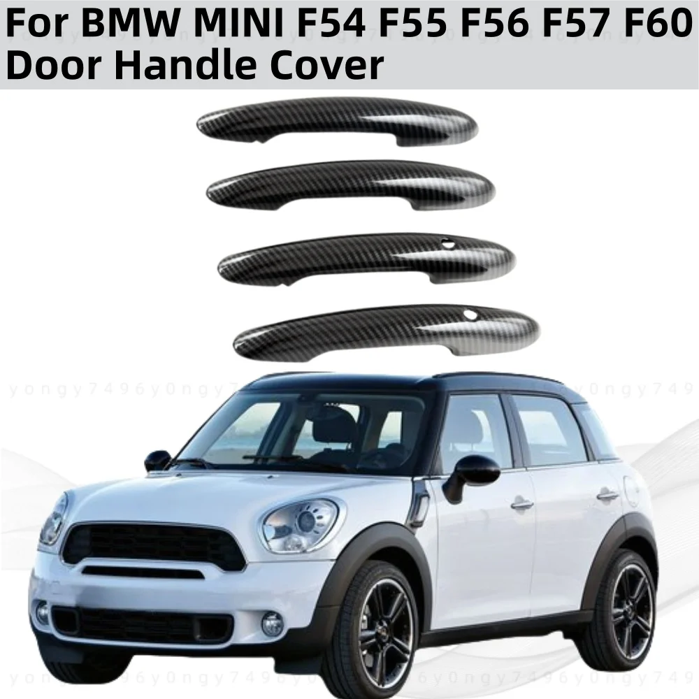 

Carbon Door Handle Cover Trim Chrome Car Modification Accessories For BMW MINI F54 F55 F56 F57 F60 Car Decoration Styling