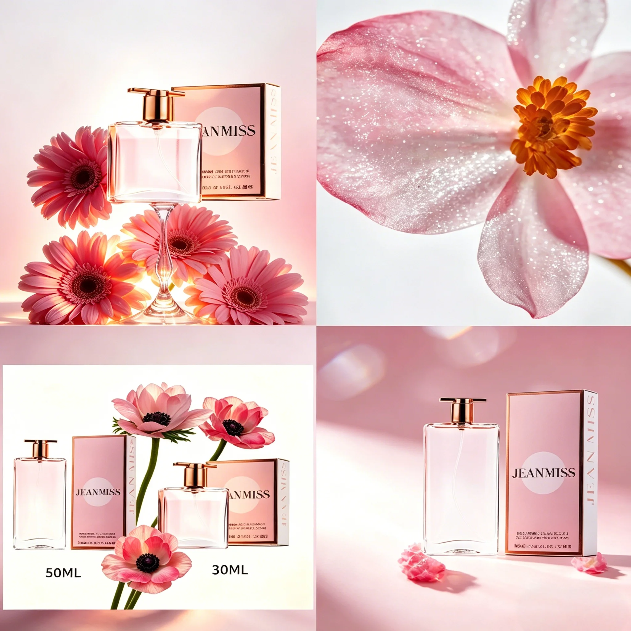 

Floral fragrance notes, 30ML-50ML. Lemon, tea, rose, and citrus scents. Long-lasting women's perfume