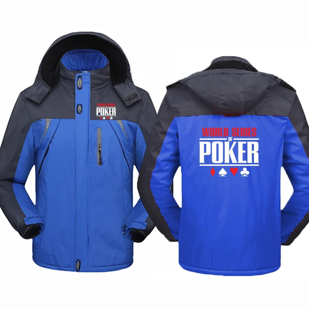 2024 World Series of Poker Thicken Windbreaker Coats Waterproof Warm Outdoor Couples Cold-Proof Mountaineering Comfortable Tops