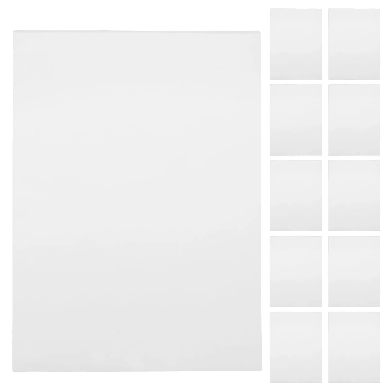 100Pcs Transparent Thermal Laminating Sheets Longlasting Scratch Resistant Waterproof Film for Family Albums Office Files
