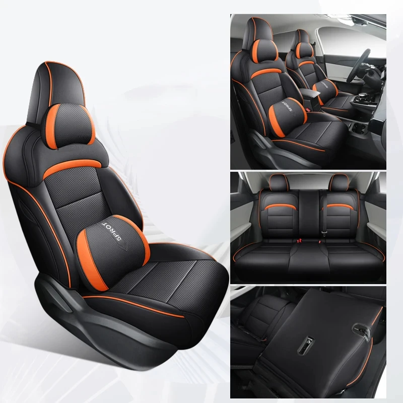 

WZBWZX Custom NAPPA Leather Car Seat Cover For MG4 MULAN Auto Accessories Interior DropShipping Winter Full Set Automobiles