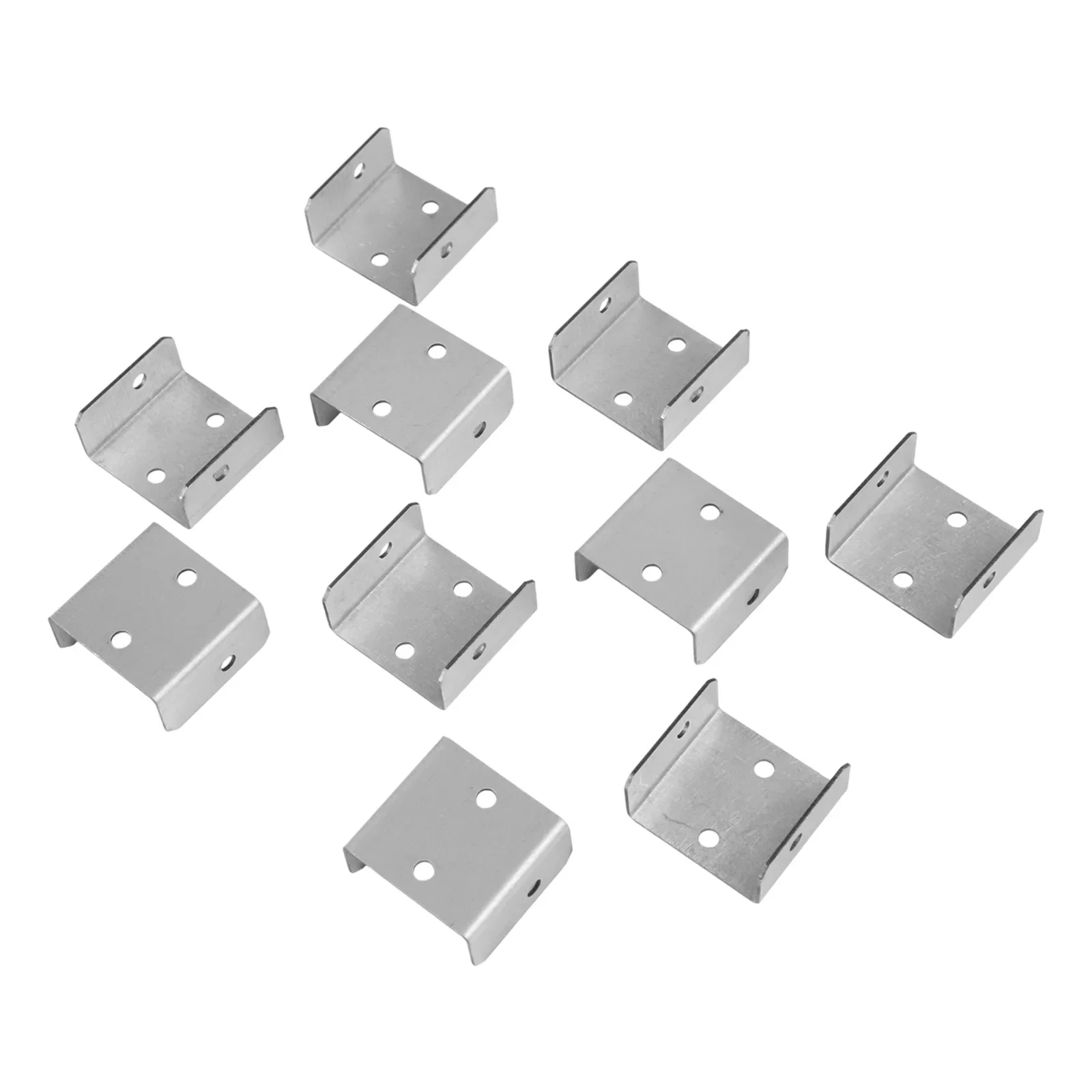 Galvanized Fence Panel Clips 10 Pack For Strong Fixing Of Trellis And Timber Posts Suitable For Panel Sizes 32mm To 50mm