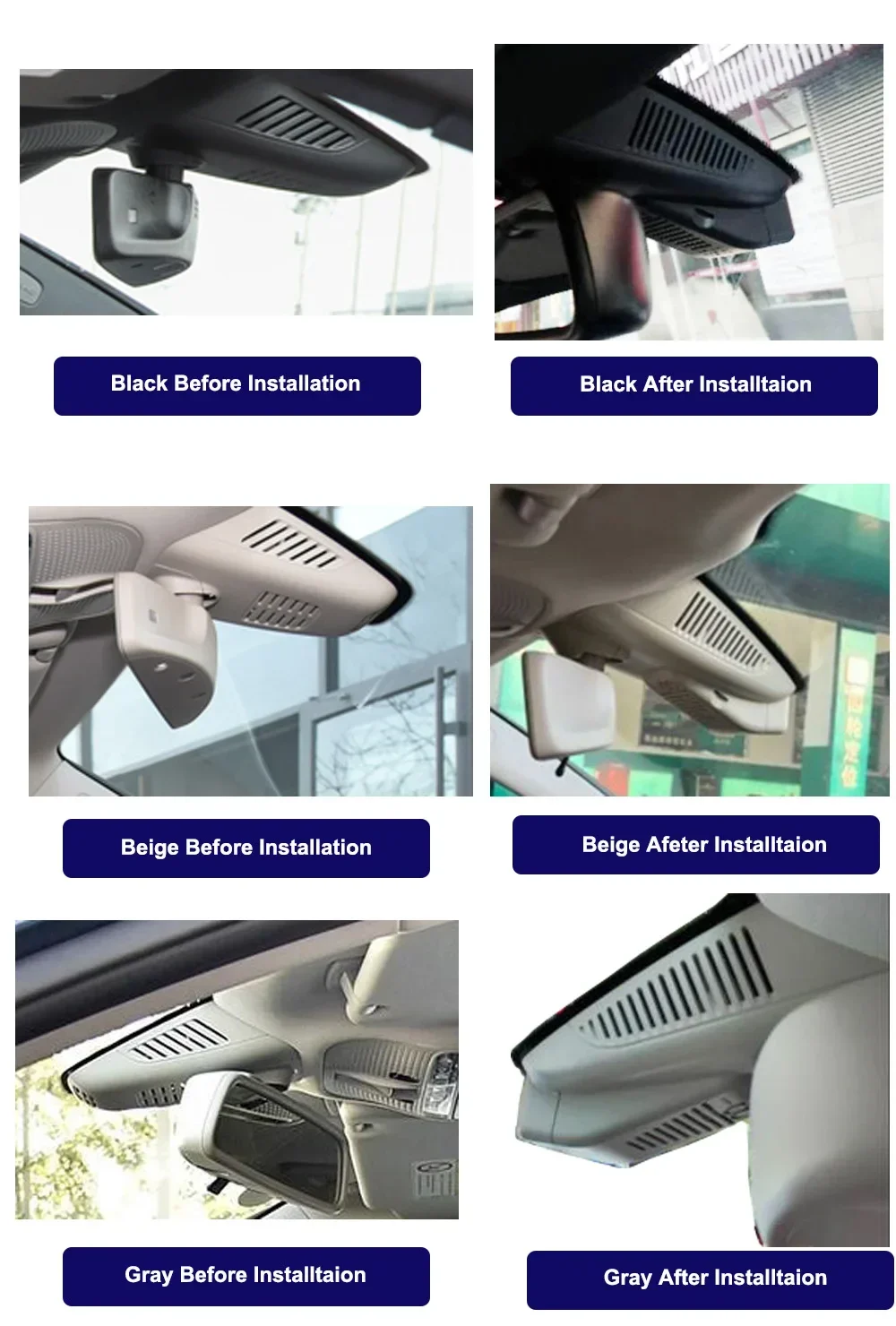 جابرييل لمرسيدس بنز E200 E260 E300 GLC200 GLC260 C180 C200 C260 C300 2015 2019 2020 1080P السيارات واي فاي داش كام كاميرا سيارة #6