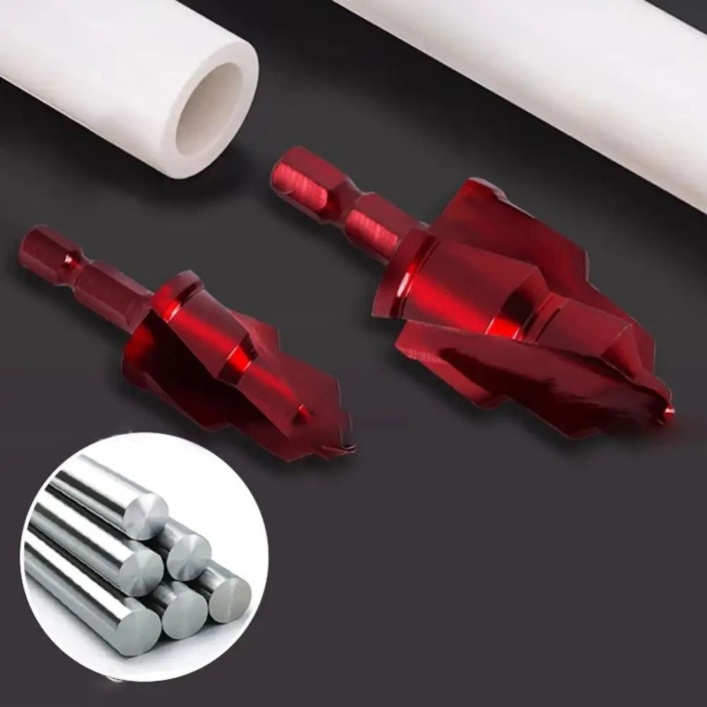 

PPR Lifting Stepped Drill Bit High-Speed Steel Spiral Groove Hexagonal Shank Drill Bit Wear-resistant Reaming Drilling