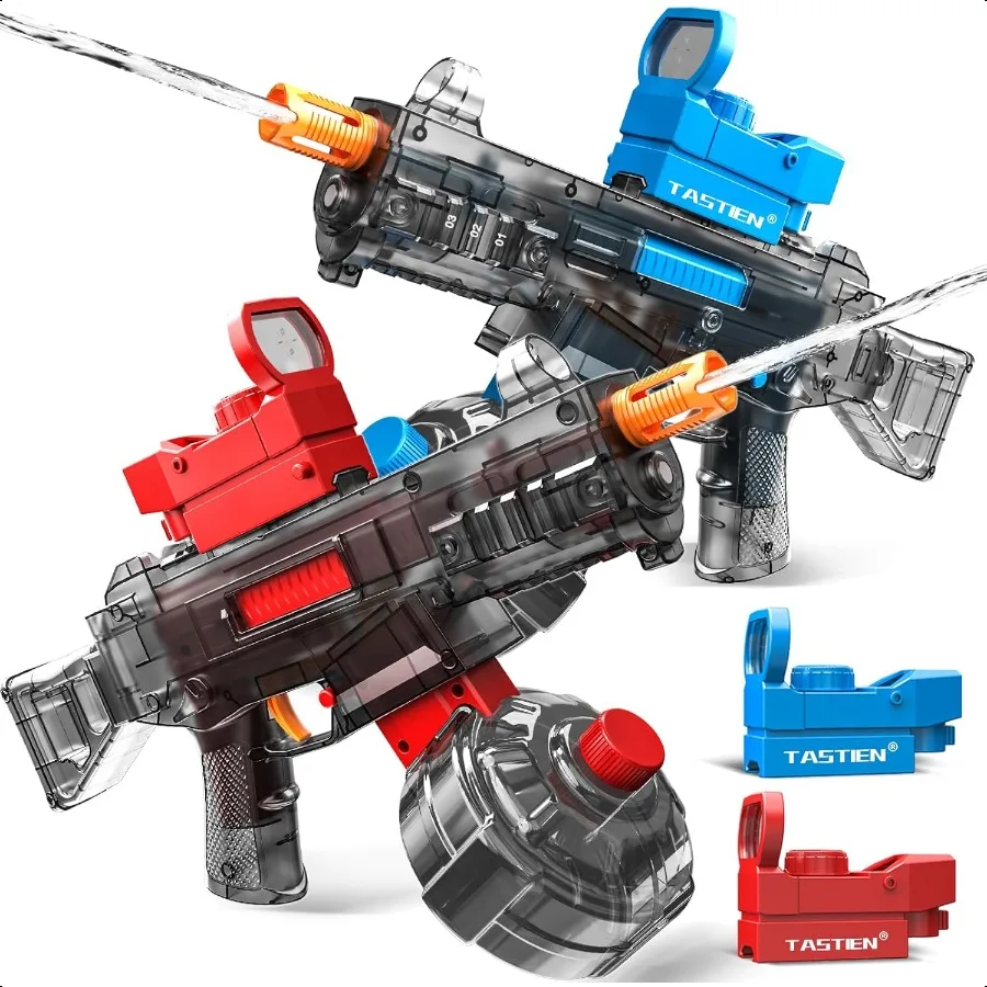 

2 Pack Electric Water Guns for Adults Automatic Water Gun up to 36 FT Range 500+ Electric Water Blaster Powerful Squirt Gun for