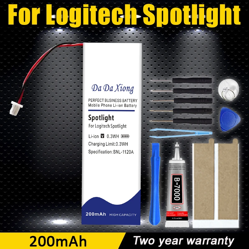 

Сменный аккумулятор 200 мАч, новый, для Logitech Spotlight Li-Po + инструменты для установки