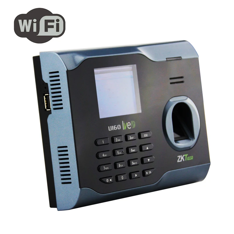 ZKTeco U160 WIFI Attendance Fingerprint Time Attendance Built-In Wi-Fi Real-time Fingerprint Time Recorder RJ45 3000User