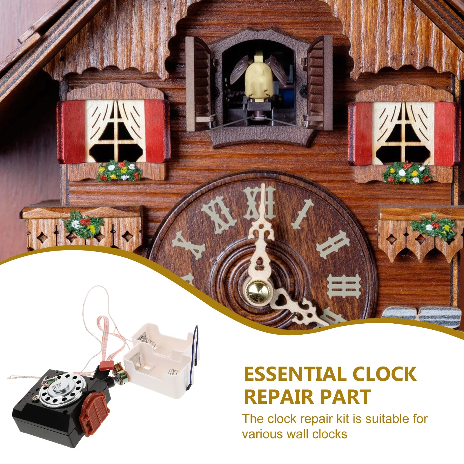 

5pcs 5 Pieces Wall Clock Motor Movement for Replacement Mechanism Repair Part Parts Long Shaft Kit