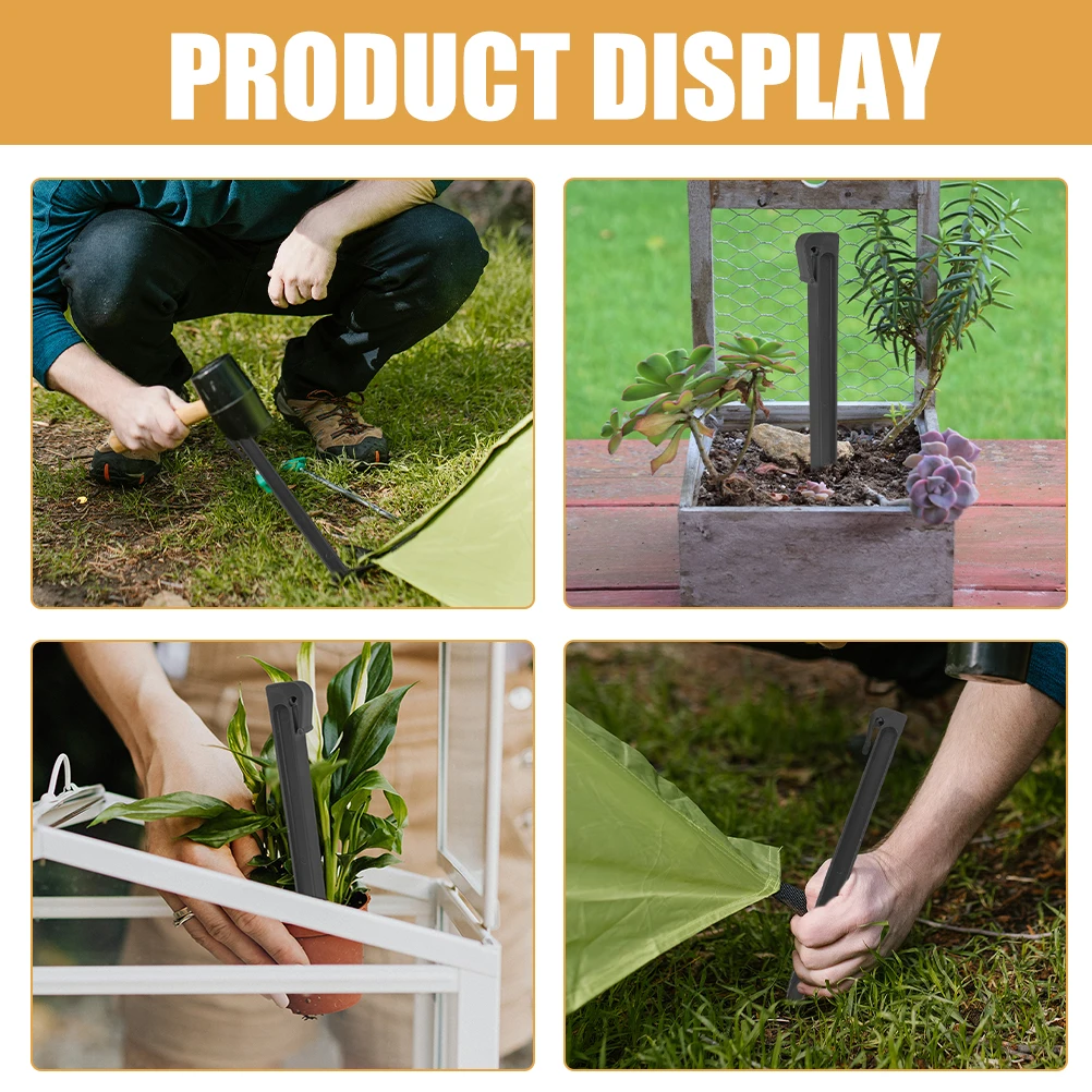 

8pcs Landscape For Gardening Outdoor Fixing Ground Nails Lawn Fastening Camping Canopy Nails Artificial Grass