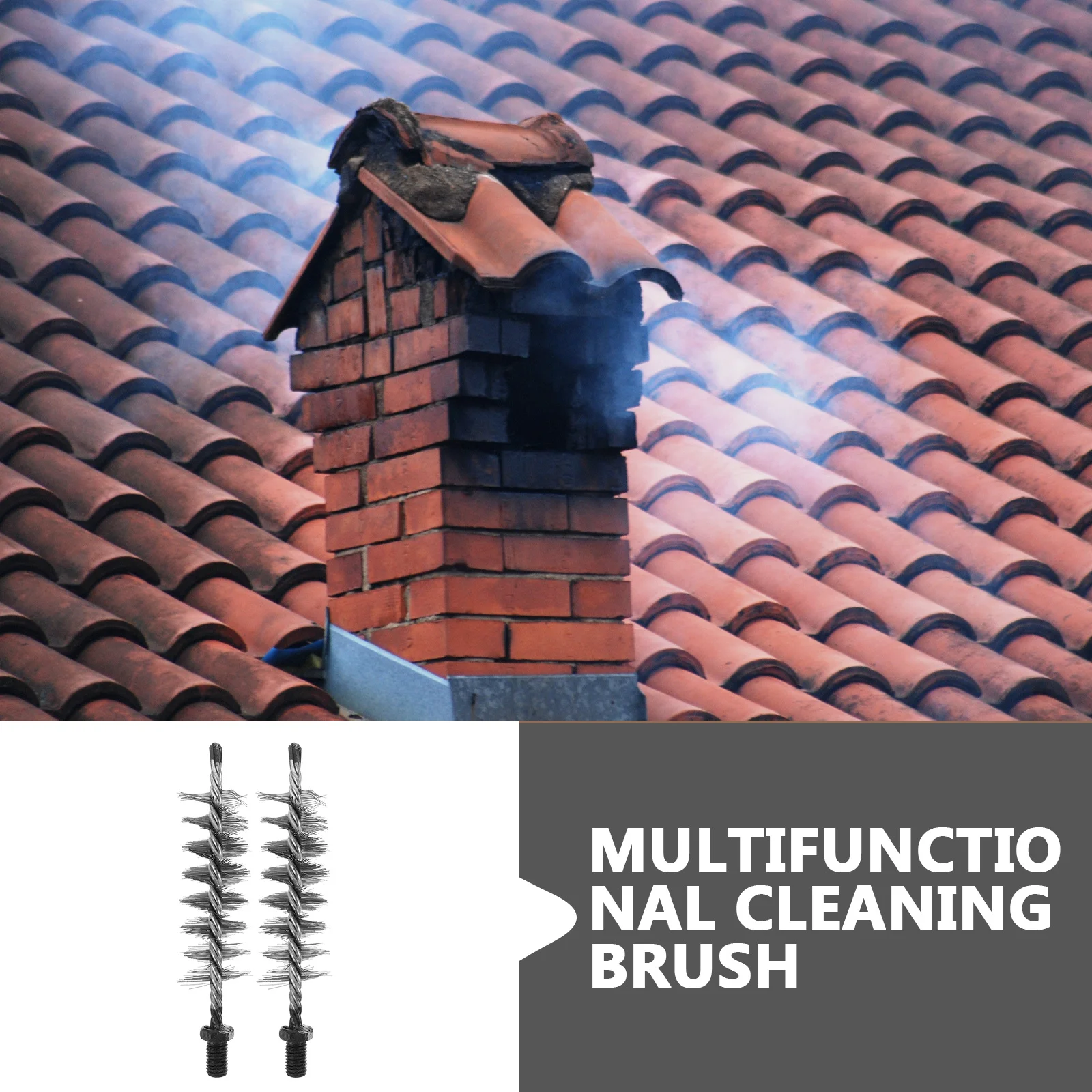 2 stücke Stahl Draht Pinsel Kamin Reinigung Werkzeug Für Luftkanal Trockner Vent Kamin Rohr Multifunktionale Kanal Pinsel Reinigung Liefert