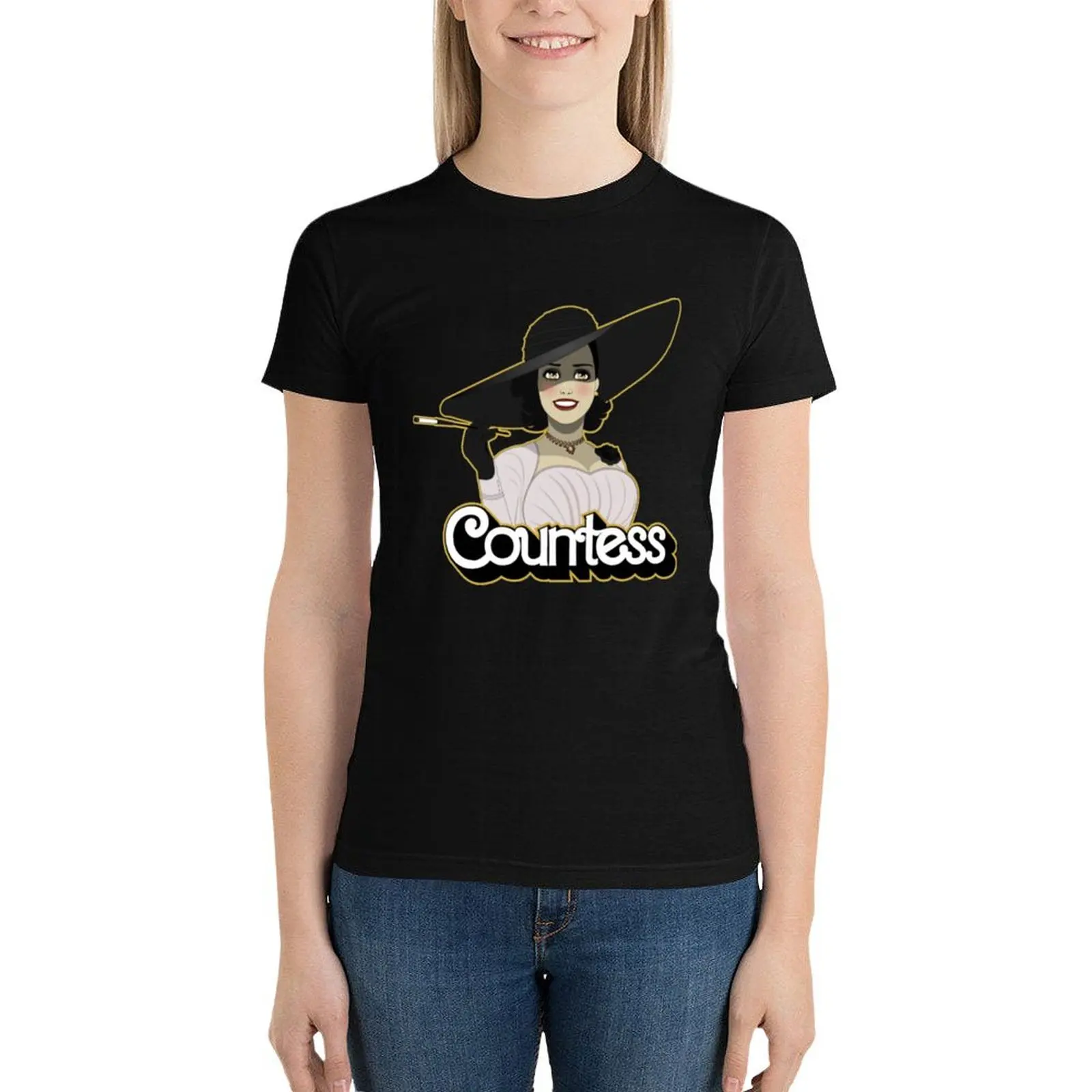 Lady Dimitrescu Countess T-Shirt Female clothing summer top kawaii clothes Women's clothing