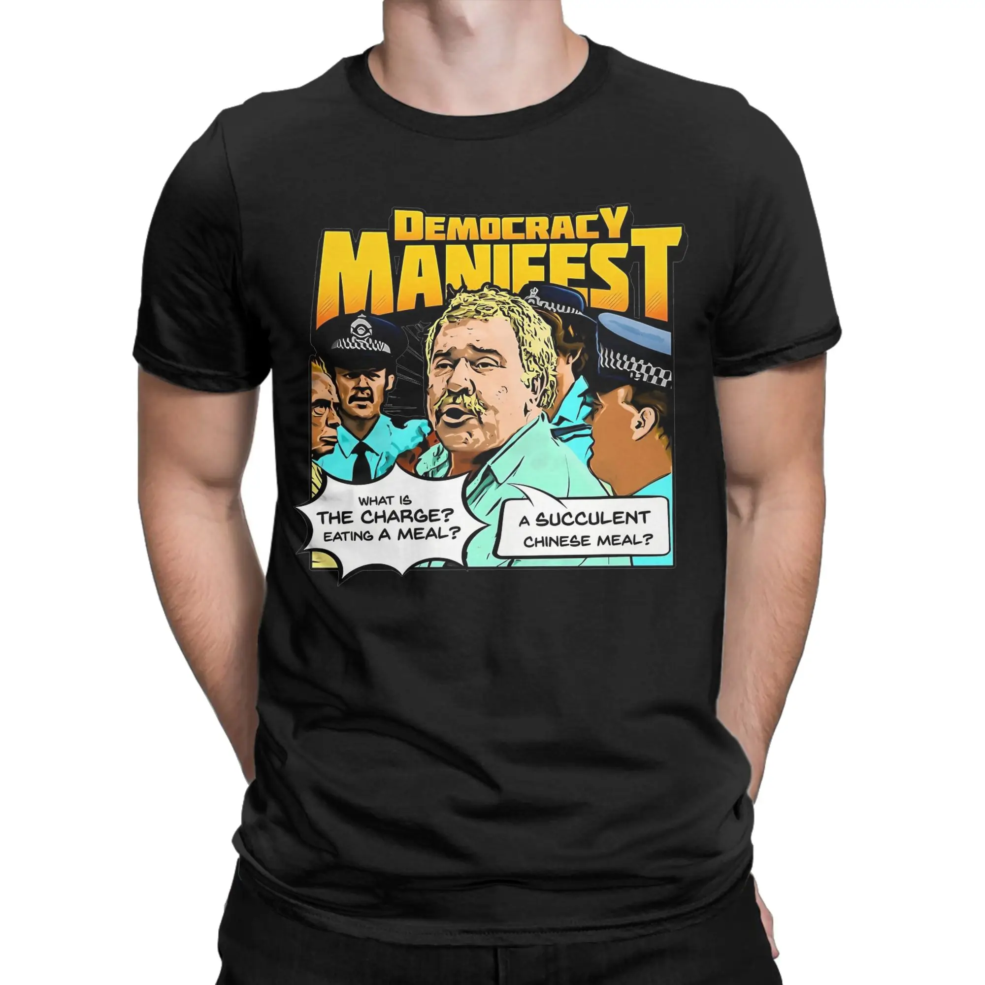 Funny Succulent Chinese Meal Meme T Shirts for Men Pure Cotton Novelty T-Shirt Crew Neck Funny Meme Tees Short Sleeve Clothes