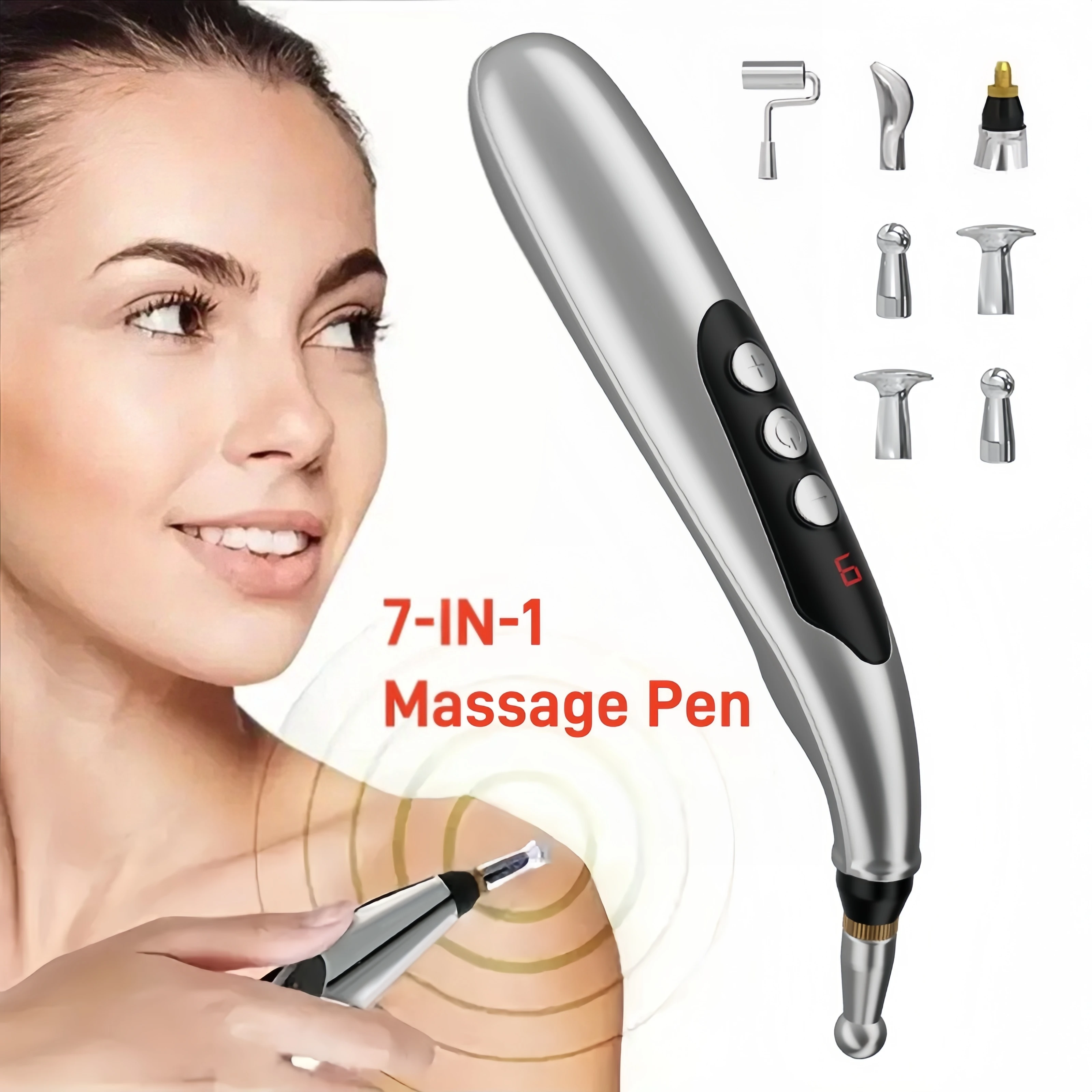 

USB Rechargeable Acupressure Massager - Professional Grade, Body Massage and Relaxation, Family Gifts