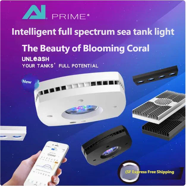AquaIllumination Hydra 16/32/64 HD LED Reef Light, Iluminación regulable para acuarios marinos con control inalámbrico a través de la aplicación myAI, para Fis