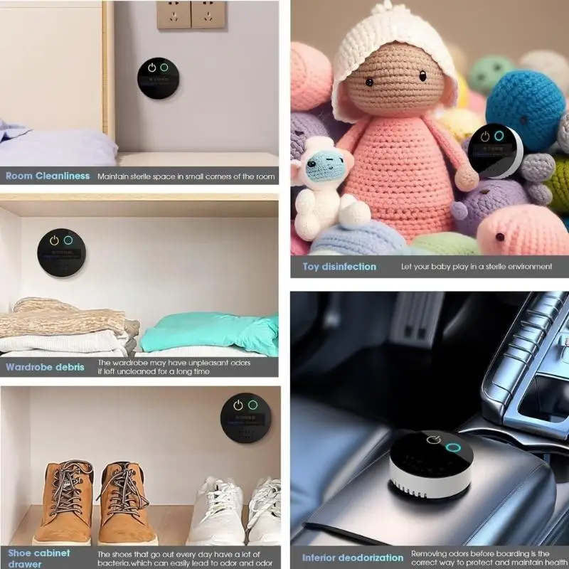 D0AB Mini Ozones Machine Удаление запаха для дома и домашних животных Портативные генераторы O3 Дым -зала декодорайзер -шкаф