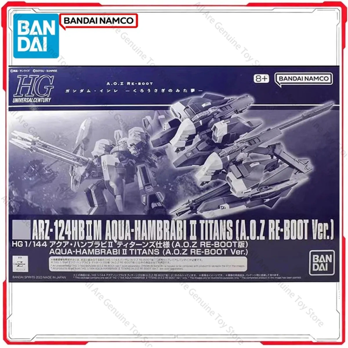 kit-de-modeles-gundam-originaux-bandai-hguc-aqua-hambrabi-2-titans-aoz-re-boot-figurines-d'anime-jouets-d'action-cadeaux-pour-garcons-et-filles