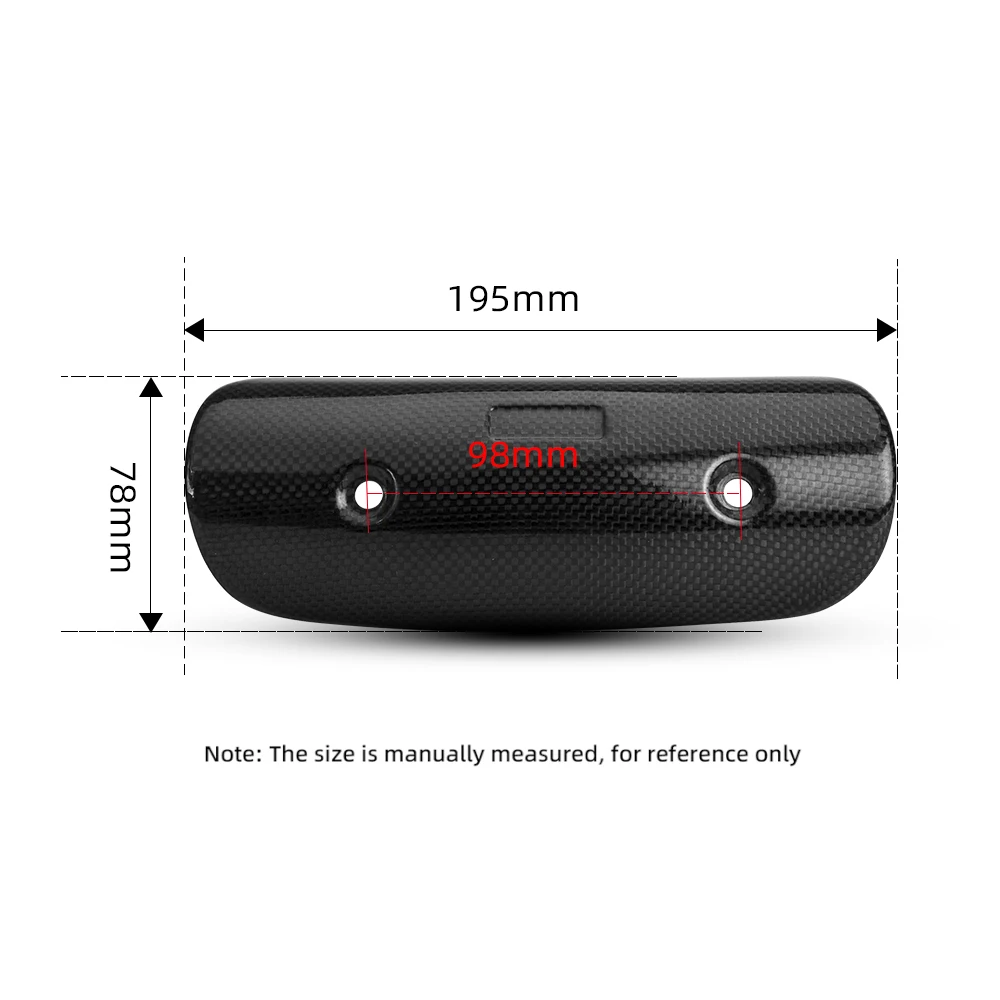 Motorcycle Exhaust Pipe Carbon Fiber Protector Heat Shield Cover Guard Anti-scalding Cover For CB650F Z900 TMAX530 CB400 XMAX300