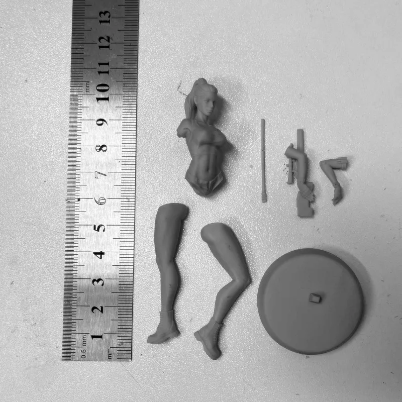 1/24 75mm Scale Female Sniper Assassin Resin Figure Assembled Model Kit Hobby Diorama Toy Unassembled Unpainted Free Shipping